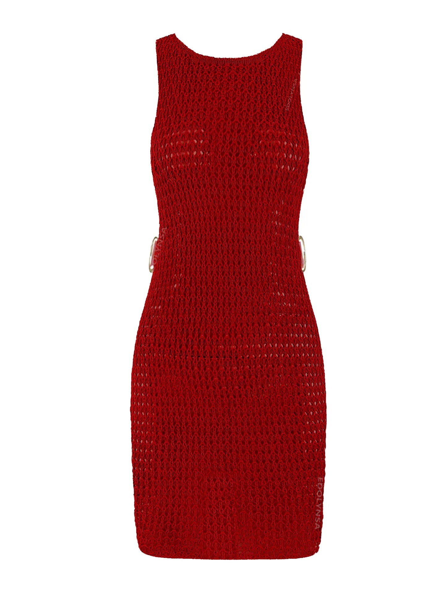 Summer Sexy One Neck Cut Out Circle Decoration Corset Slim Beach Mini Dress Women Seaside Beachwear Swimwear Cover Up