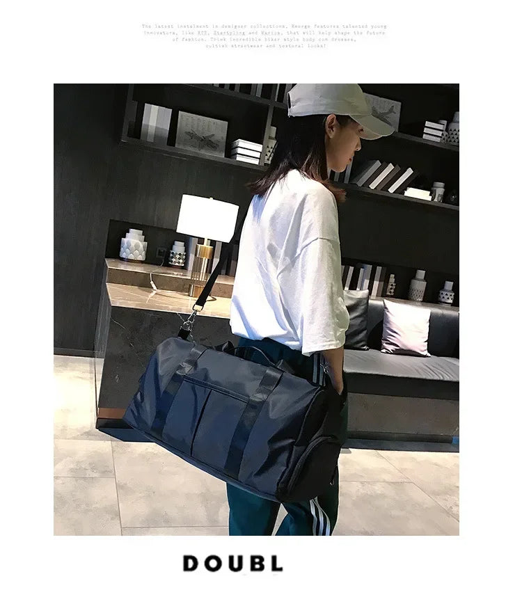 Training Yoga Sporttaschen Fitness Gym Taschen Nass Trocken Separate Gepäcktasche mit separatem Schuhfach Reisetasche Handtasche