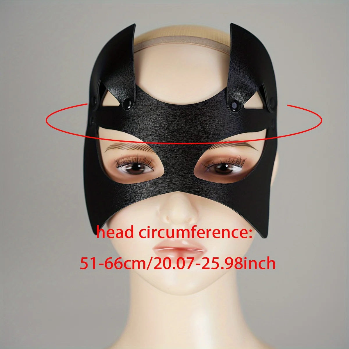 Women's Fashion Black Cat Mask Gothic Halloween Costume Face Accessory for Party, Valentine's Day