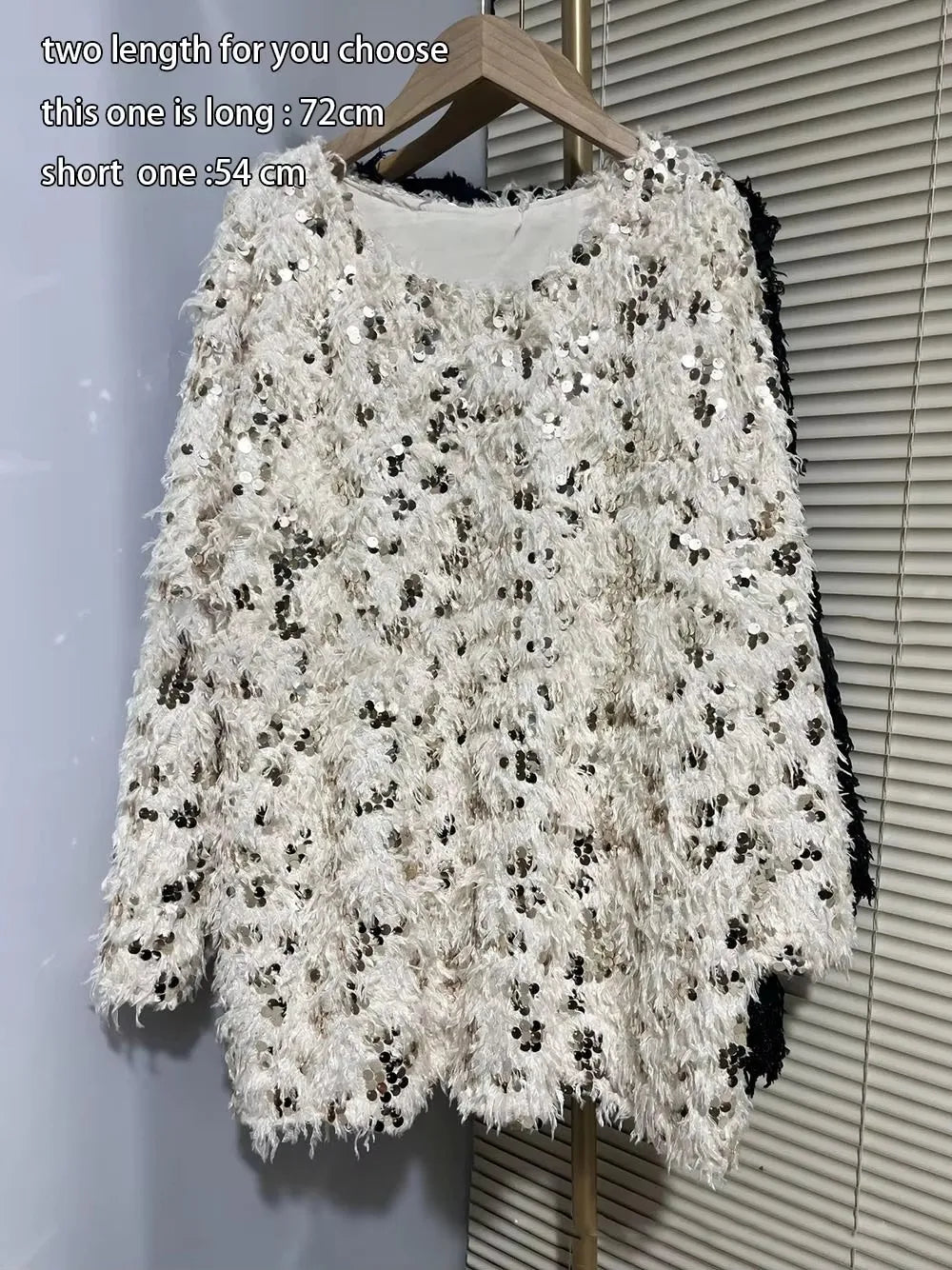 Knitted Tassel Women Pullover Sweater 2025 Spring Long Sleeve O-Neck Short Party Fringe Sweaters Female Streetwear C-301