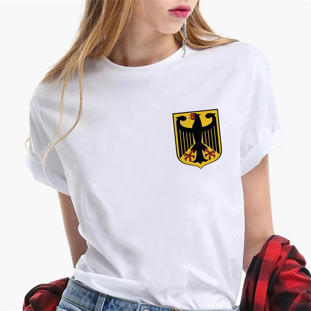 Germany top women comic Tee female Japanese graphic harajuku clothing