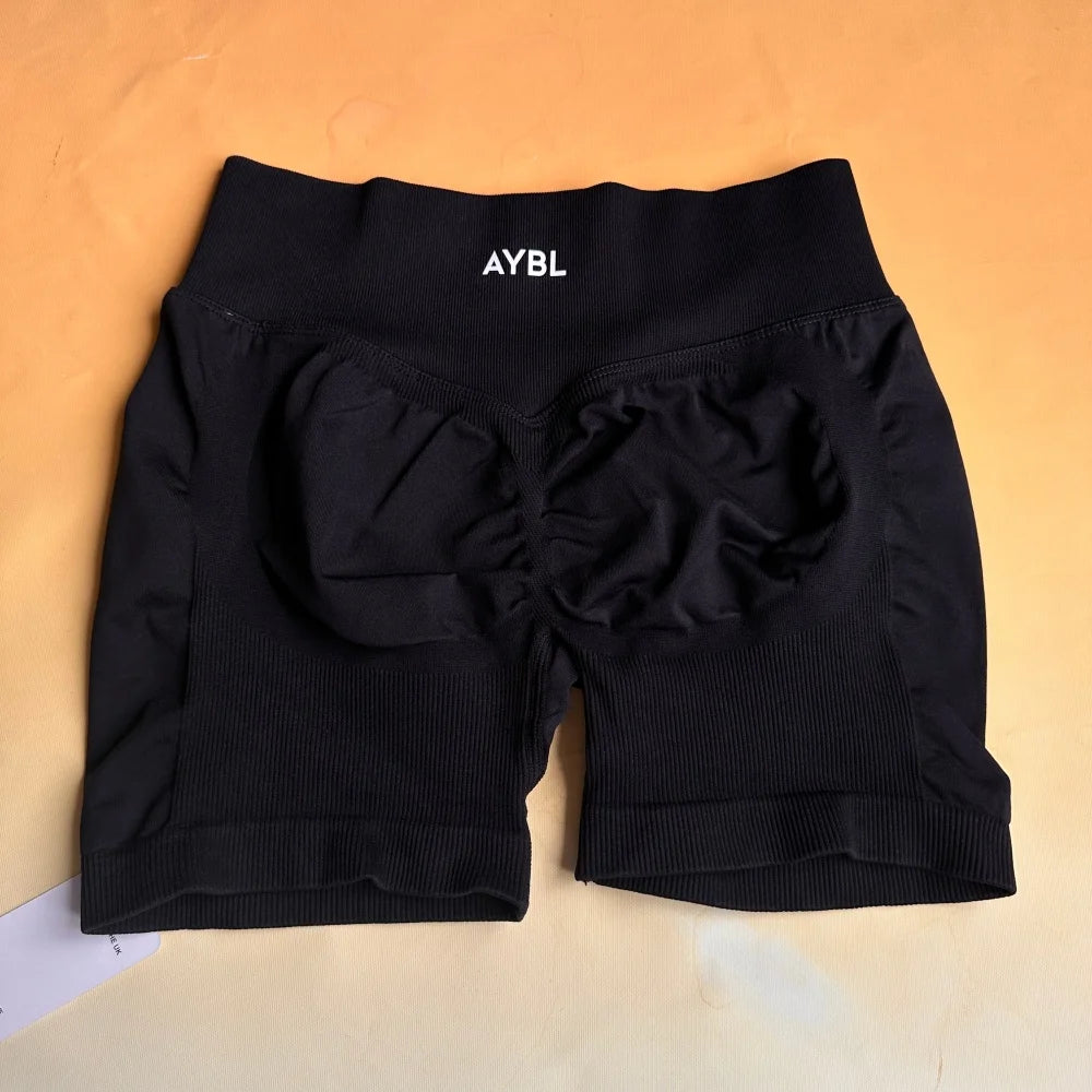 Brand Seamless Yoga Shorts — Butt-Lifting Fitness Shorts, Women's Stretchy Compression Shorts, Moisture-Wicking