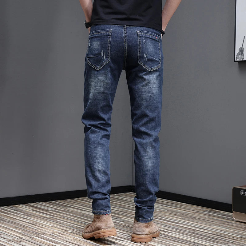 2026 Men's Slim Casual Street Classic Skinny Jeans Pencil Jeans Trendyy Stretch Style Comfortable Casual Fashion Versatile