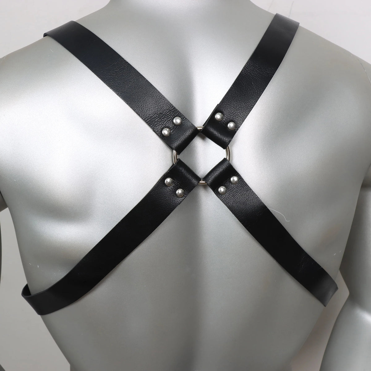 Fetish  Men Sexy PU Leather Harness Male Lingerie Adjustable Body Punk Style Belts BDSM Bondage Harajuku Garter For Adult