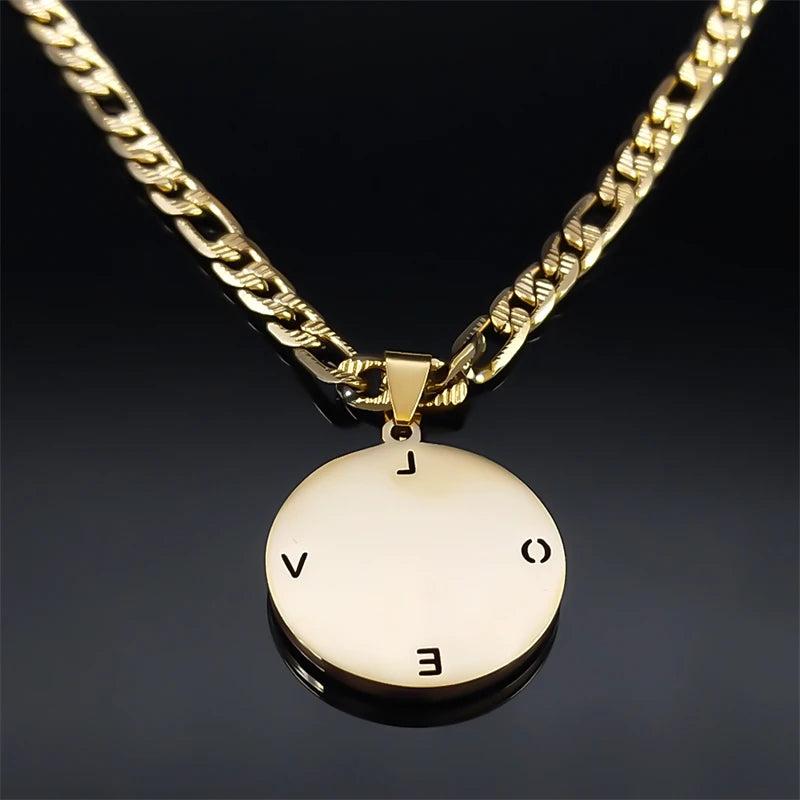 Virgin Mary Love Colorful Crystal Necklace Women Men Stainless Steel Gold Color Our Lady of Guadalupe Necklaces Jewelry N8389S05