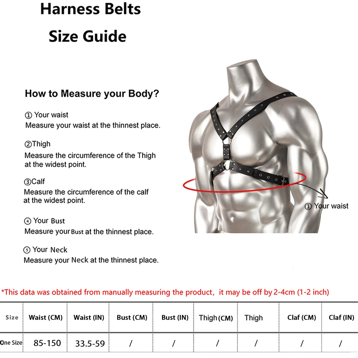 Harness for Men Strap Harness Belt Sexy Shoulder Bondage Chest Lingerie PU Leahter Belt Erotic Gay Clothing Exotic Accessorie