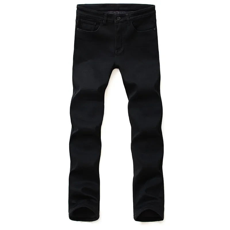 Soft Stretch Black Biker Jeans Men Classic Advanced Brand Denim Trousers Trendy Comfortable Jeans Homme Masculino Mens Pants
