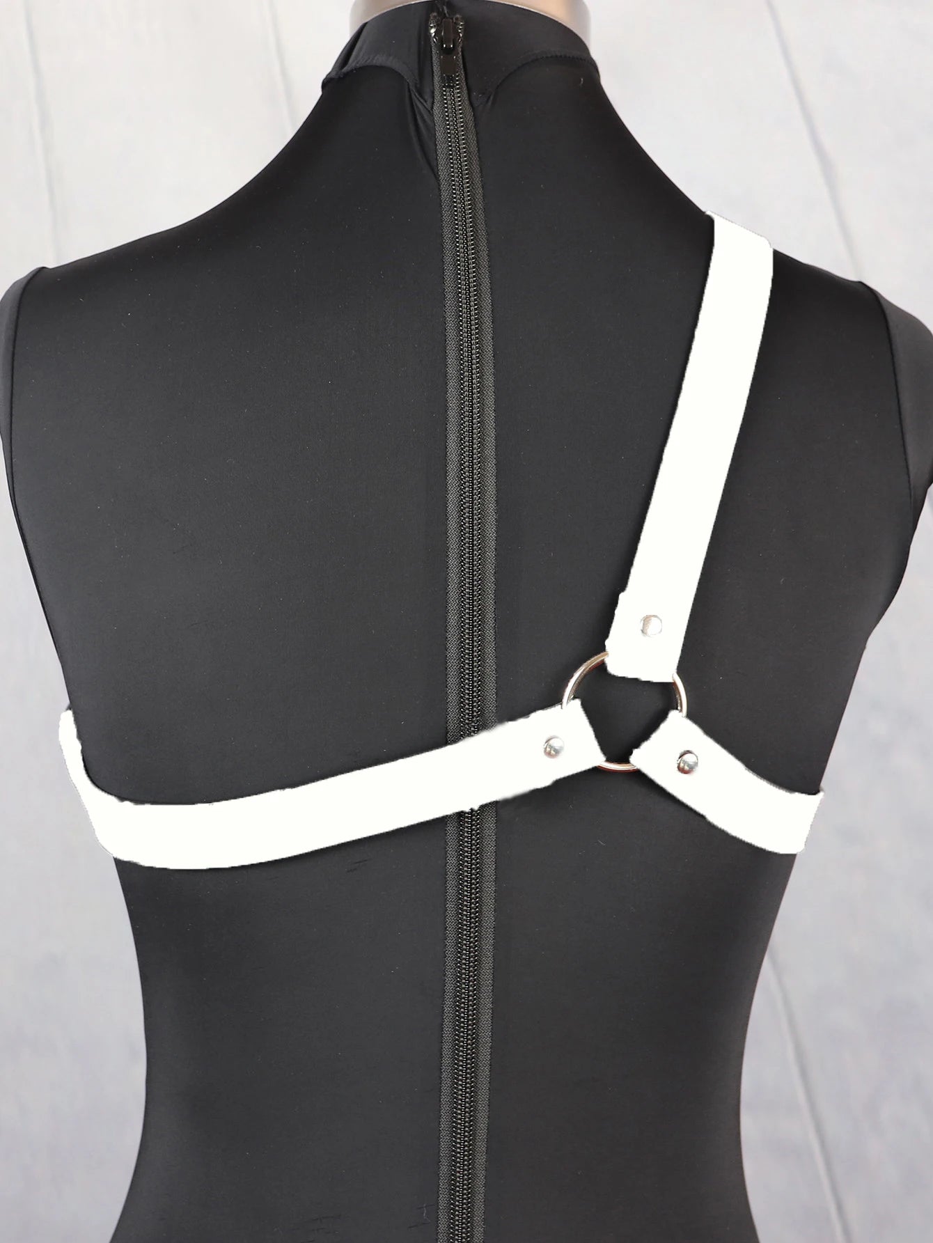 Women Single Fashion Shoulder Strap PU Leather Harnesses Belt Adjustable Punk Goth Clothing Y2k Accessories