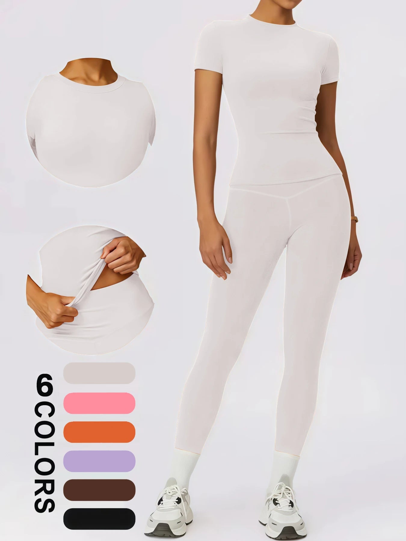 Women's Yoga Set, High-Quality Body-Fitting Quick-Dry Fitness Wear, Sport Yoga Two-Piece Set