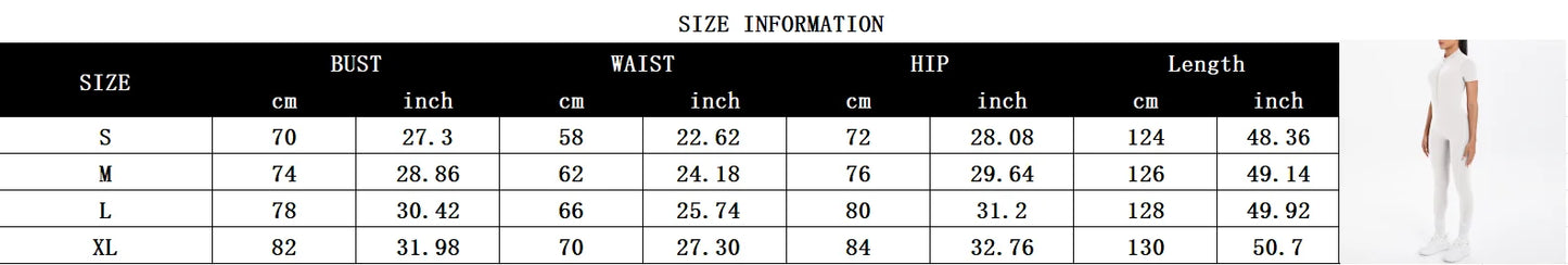 Short Sleeved Fitness Jumpsuit for Woman Bodysuits Backless Solid Color Scrunch One-Piece Suit Half Zipper Gym Yoga Sets Womens