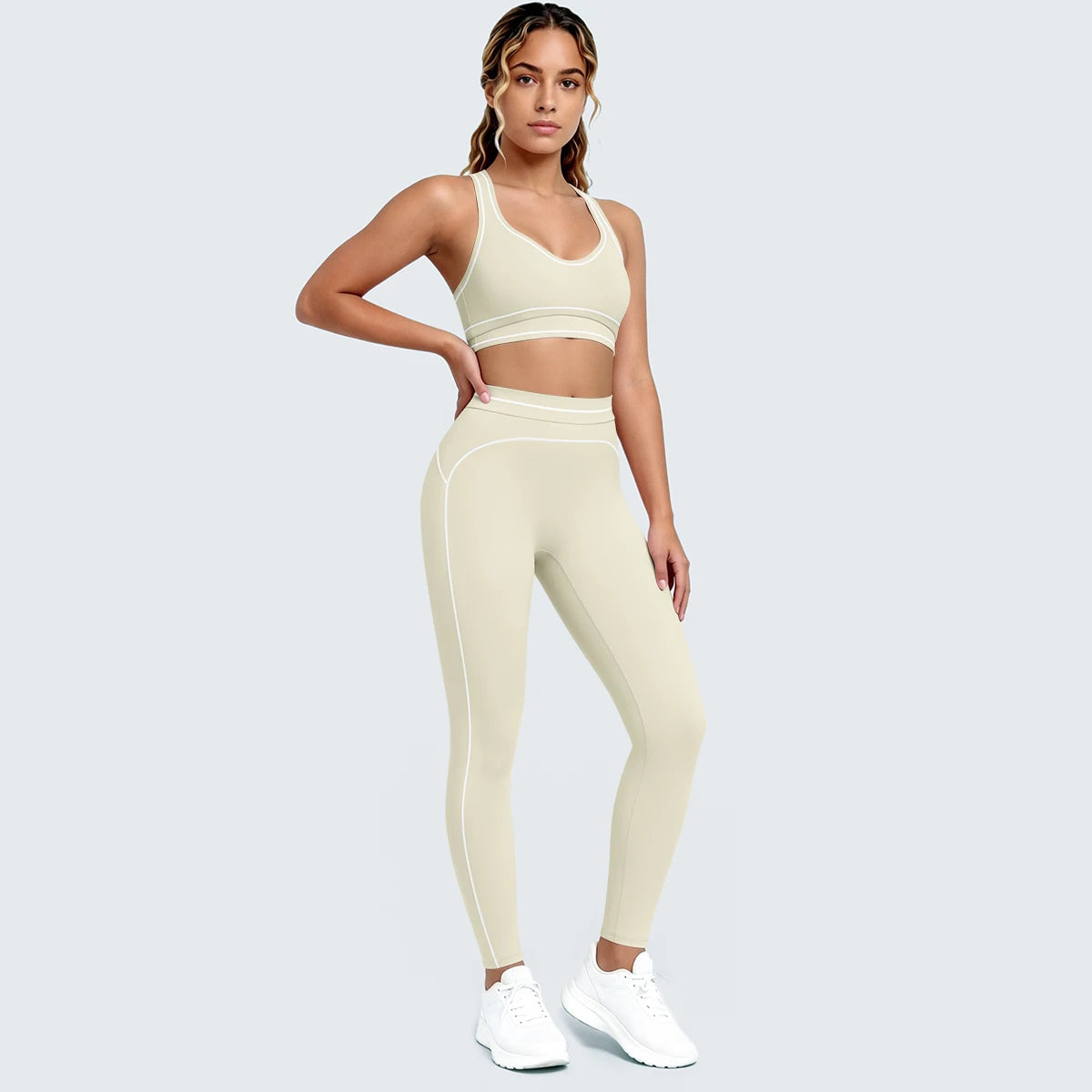 Women Fitness Yoga Sports Set Sexy Beautiful Back Yoga Bra Workout Top Summer Running Sports Bra High Waisted Push Up Yoga Pants
