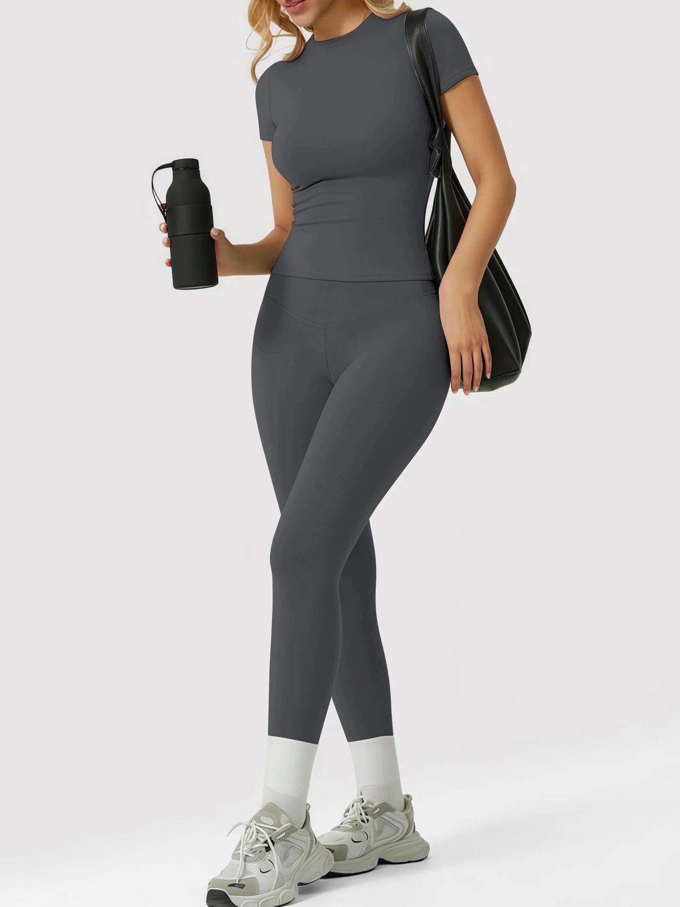 Women's Yoga Set, High-Quality Body-Fitting Quick-Dry Fitness Wear, Sport Yoga Two-Piece Set