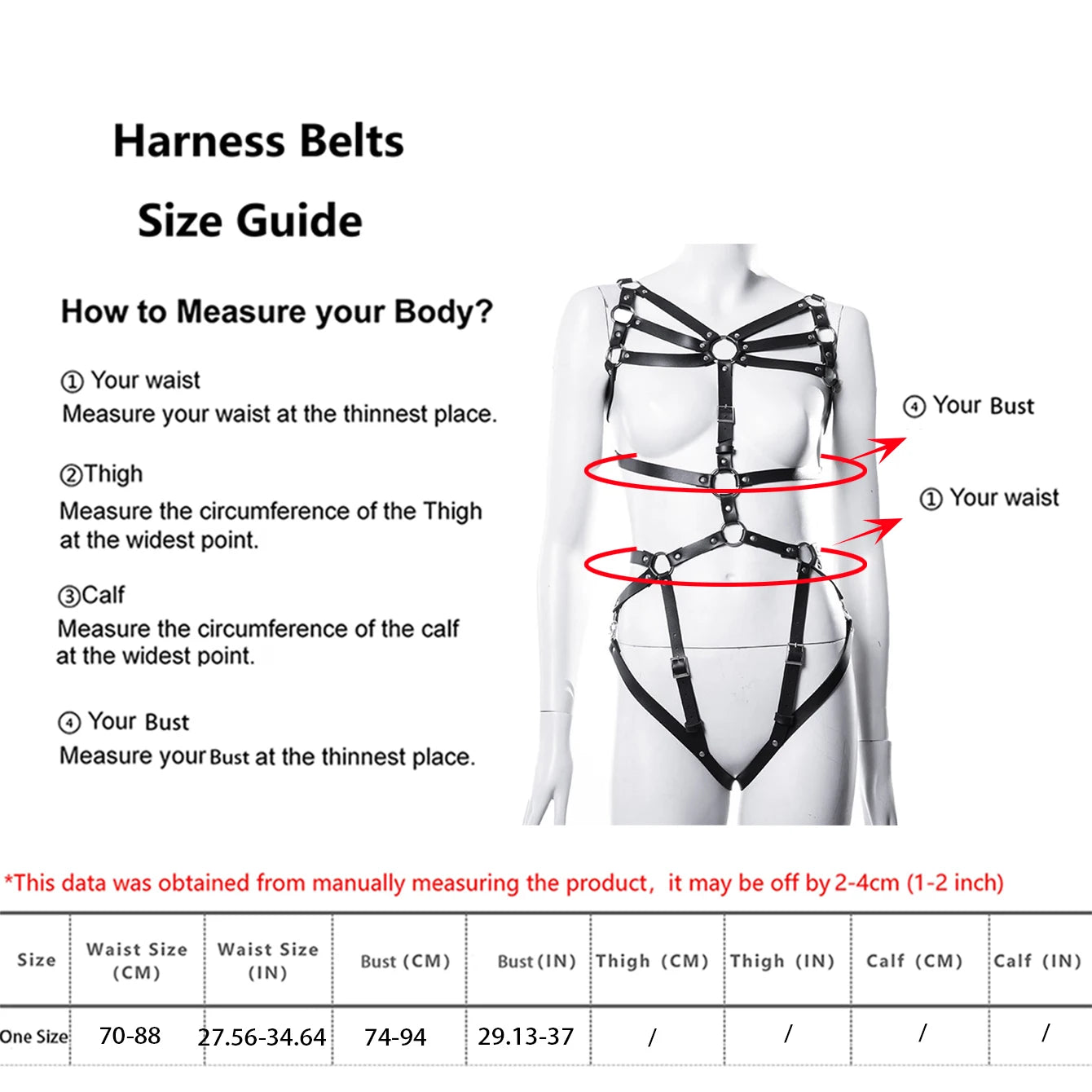 Women Sexy Bondage Body Harness Chest Harness Bdsm Thigh Garter PU Leather Lingerie Fetish Female Clothing Exotic Accessorie