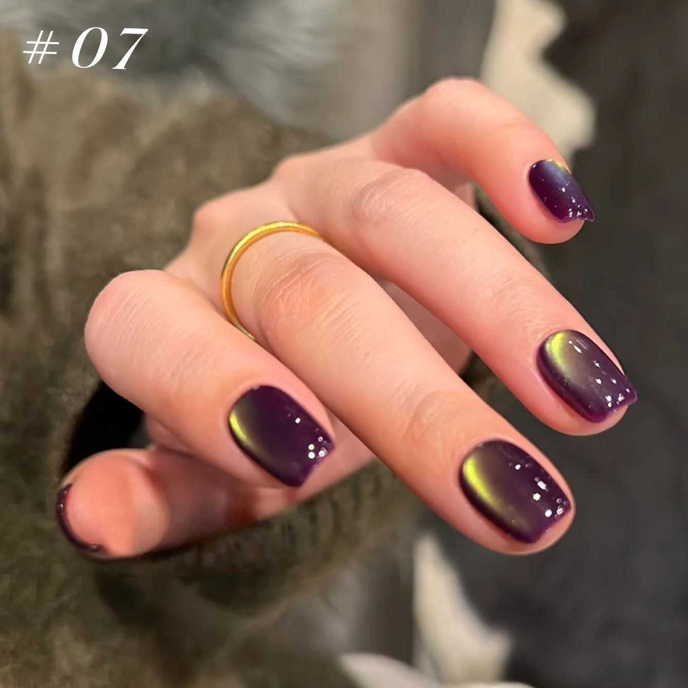 12ML 1-21pcs Autumn Nails Toe Selling Whitening Glass Bead Cat Eye Gel Nail Polish Black Nails Nail Art Grey Cat Eye Nail Glue