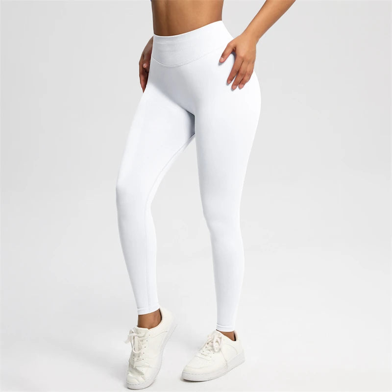 Bum Shaping Leggings Women Seamless Sports Yoga Pants Low Ribbed Band Gym clothes Fitness Workout Scrunch Butt Tight