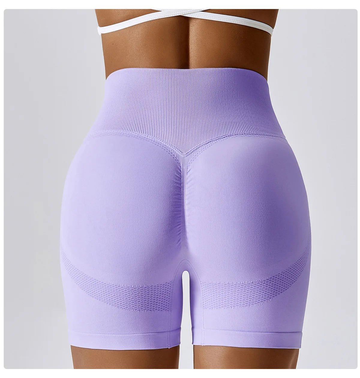 Women's Shorts for Cycling Jogging Fitness Sports Seamless High-Waisted Hip-Lifting Gym Shorts Tight Yoga Clothing