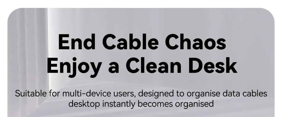 Organizer Silicone 5 Hole Cables Winder Flexible Wire Management Clips For Cable ClearanceCordProtector For Charger