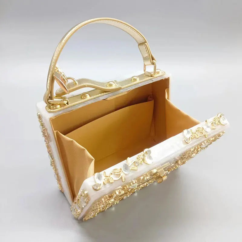 New Hardware Diamond Setting Women Bags Shoulder Crossbody Messenger Luxury Designer Handbags Suitcase Purse Makeup Evening Bags