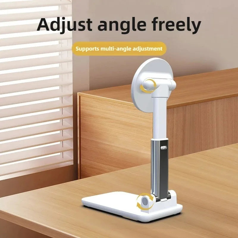Magnetic Flexible Adjustable Phone Stand Foldable Portable Desktop Mount Holder for All Smartphones with Tight Clip Accessories