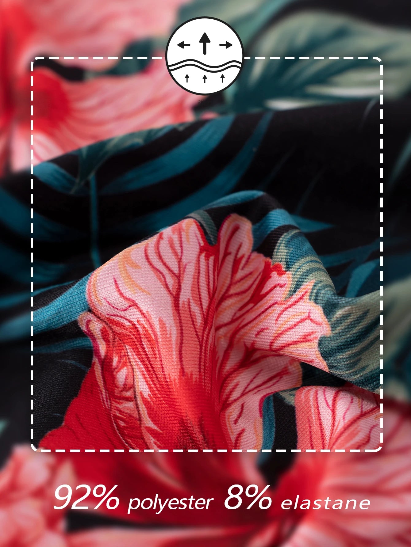 Explosive 4 pairs of men's trendy underwear breathable flowers printed boxer shorts boys explosive boxer shorts non-marking brea