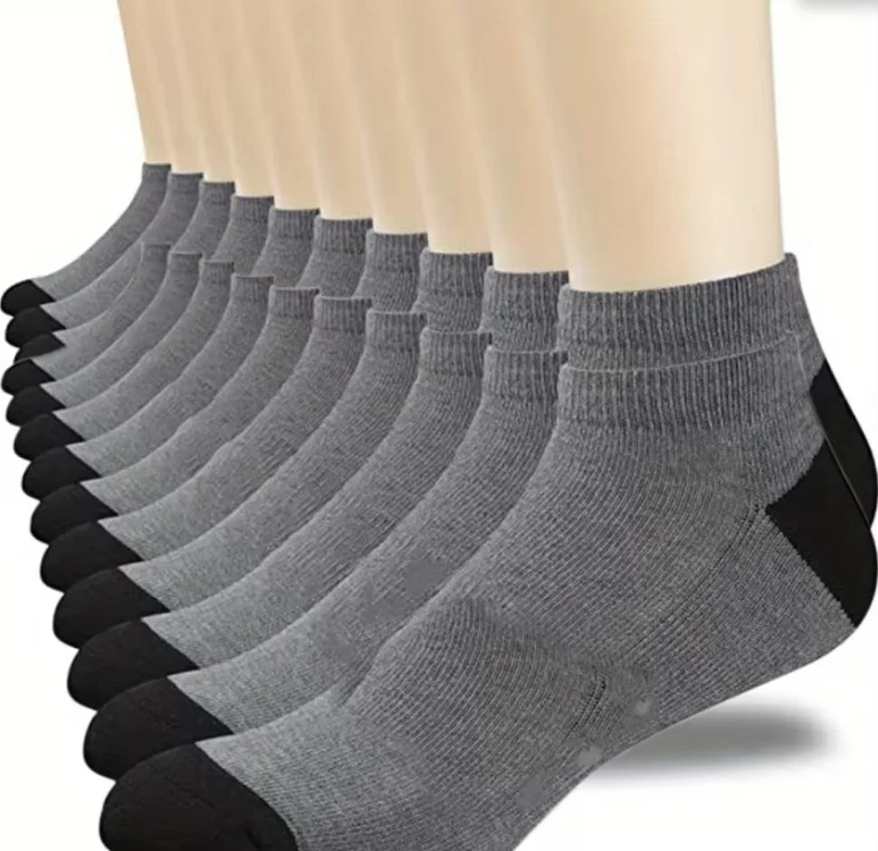 10/5/4/3 pairs of men's formal color blocking socks, comfortable and breathable soft business socks, men's socks and stockings-