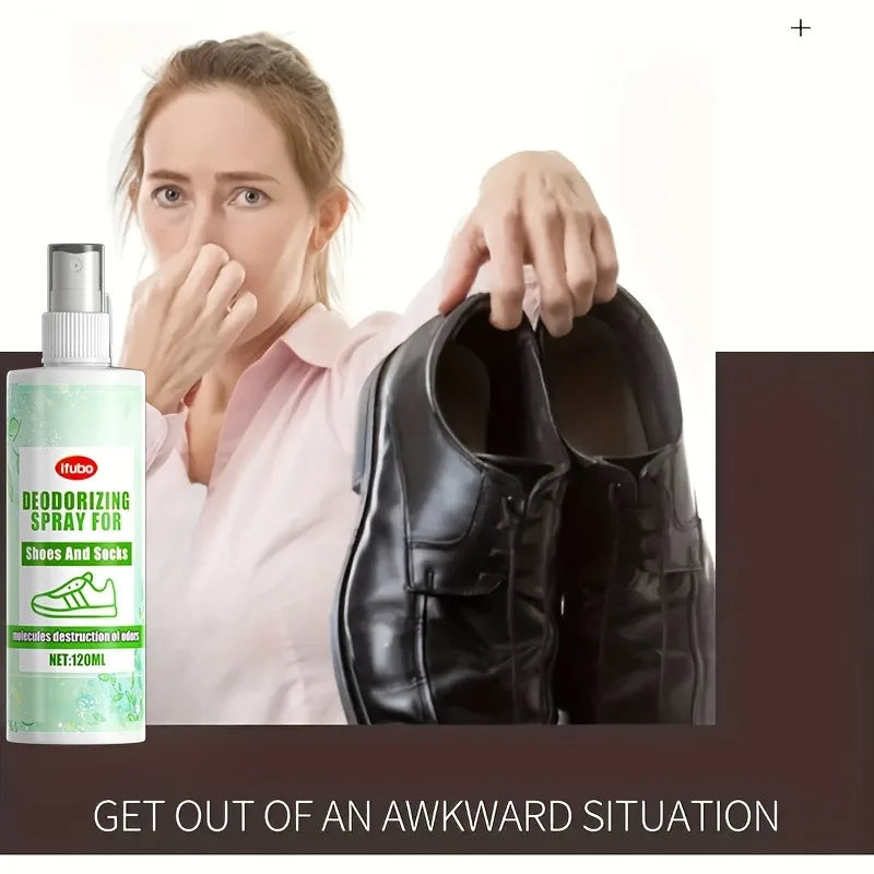 Multifunctional Shoe & Sock Deodorant Spray: Eliminates Odors in Restrooms/Kitchens/Car Interiors, Shoe Cabinet Care
