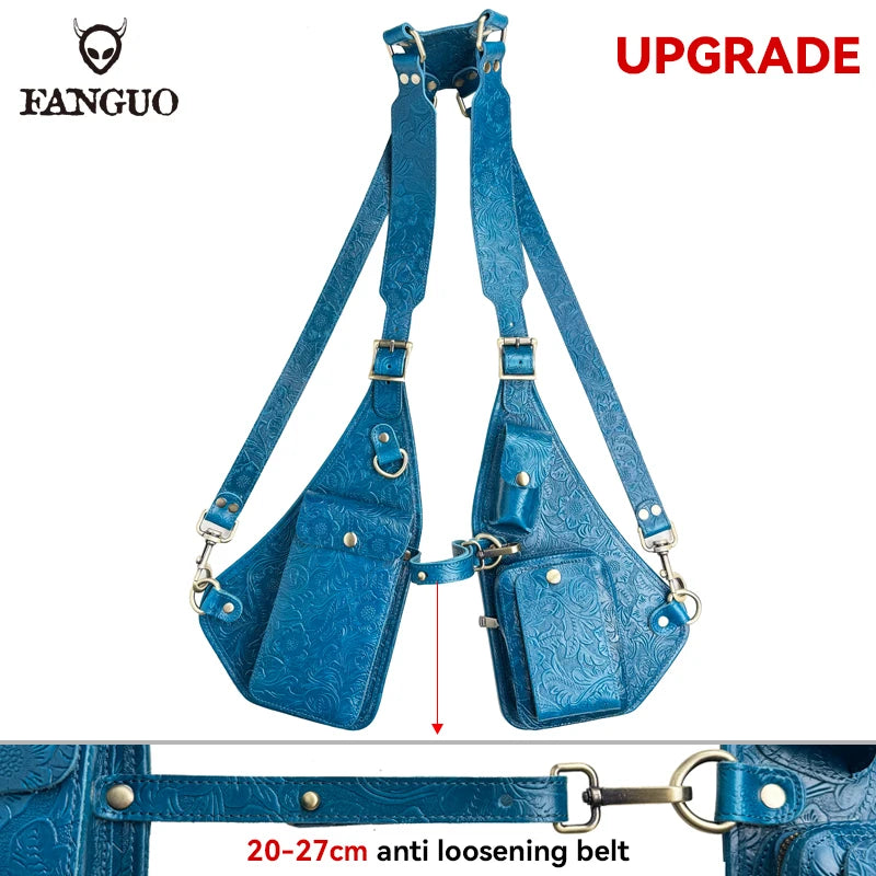 Genuine Leather Anti-Theft Underarm Shoulder Bag Armpit Tactically Bag For Men Shoulder Holsters Storage Pack