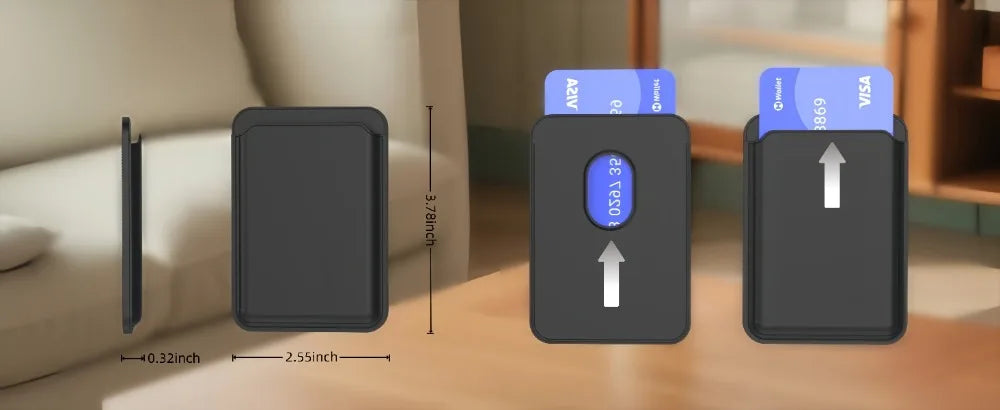Ultrathin Leather Wallet Magnetic Card Holder For IPhone 17 16 15 Plus 14 13 12 Pro Max For Magsafe Phone Card Holder