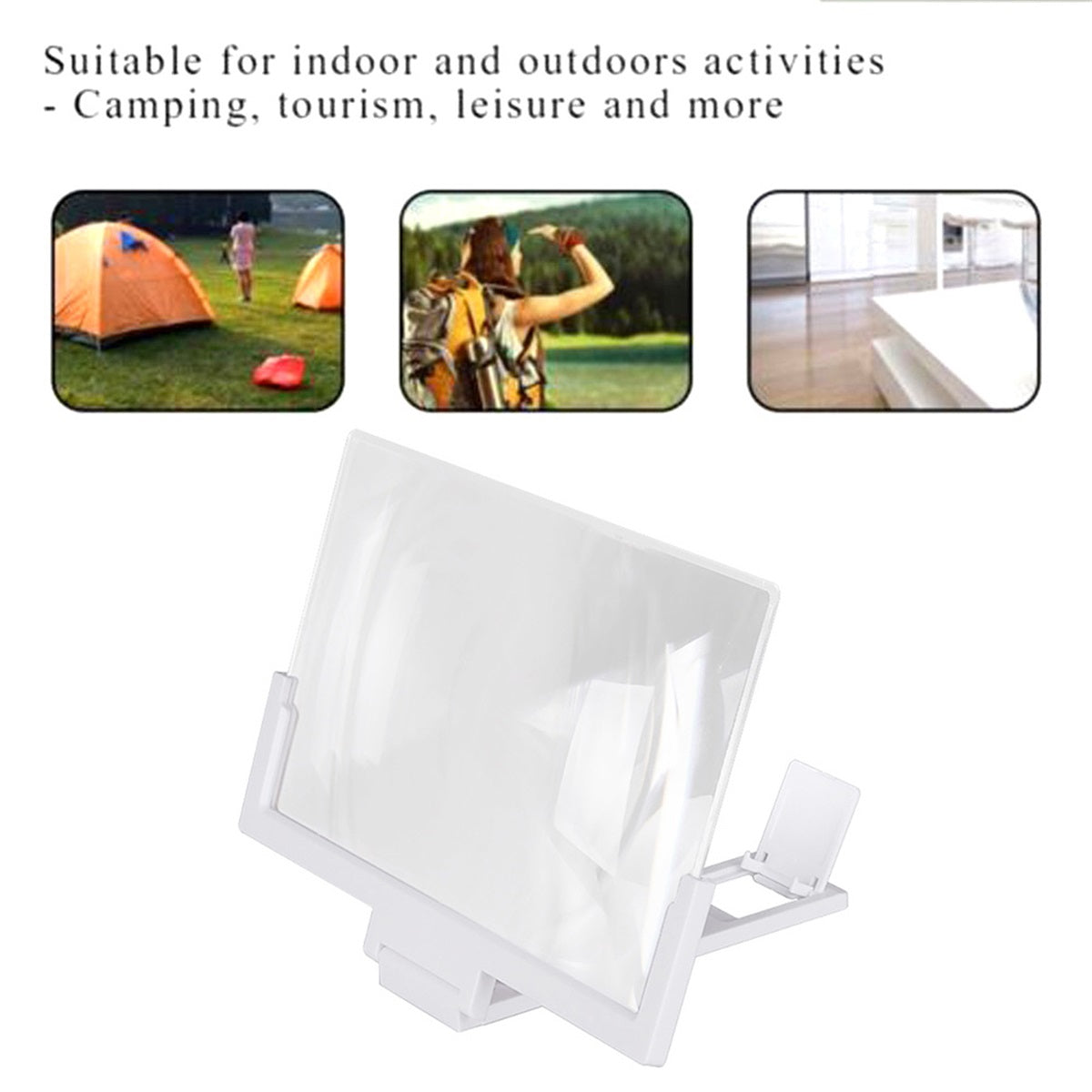 14 Inch Mobile Phone Screen Amplifier 3D Magnifying Glass Stand Magnifier HD Video Amplifier Phone Stand Enlarged Screen Bracket