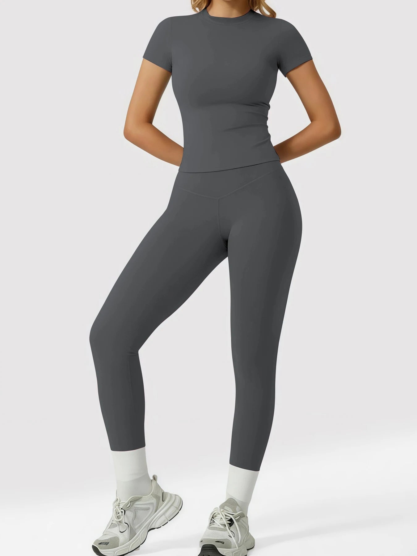 Women's Yoga Set, High-Quality Body-Fitting Quick-Dry Fitness Wear, Sport Yoga Two-Piece Set