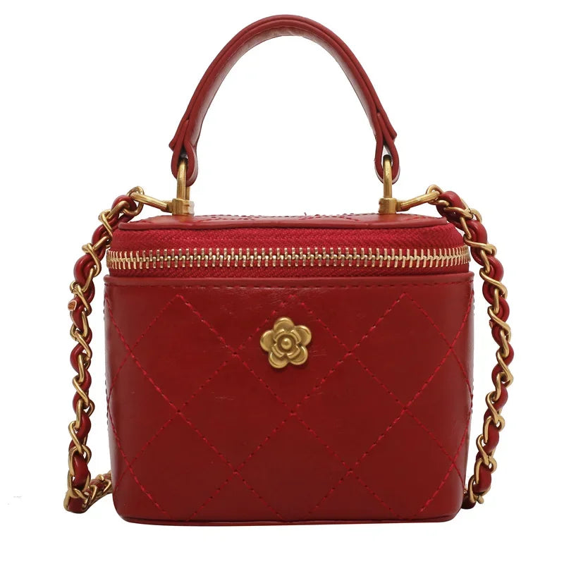 Luxury Mini Crossbody Bags for Women 2024 Lingge Chains Shoulder Bag Fashion Brands Box Bag Lipstick Coins Purses and Handbags