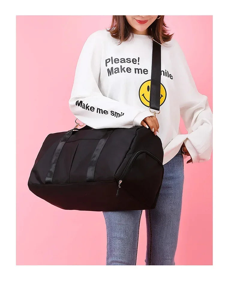 Training Yoga Sporttaschen Fitness Gym Taschen Nass Trocken Separate Gepäcktasche mit separatem Schuhfach Reisetasche Handtasche