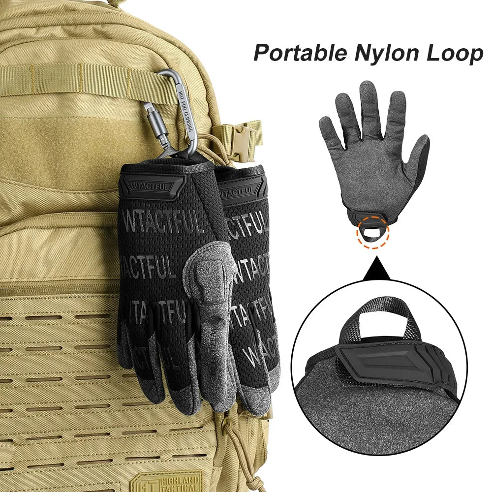 Outdoor Tactical Camouflage Mittens Paintball Combat Non-Slip Cycling Fishing Hunting Breathable Full Finger Gloves Men Women