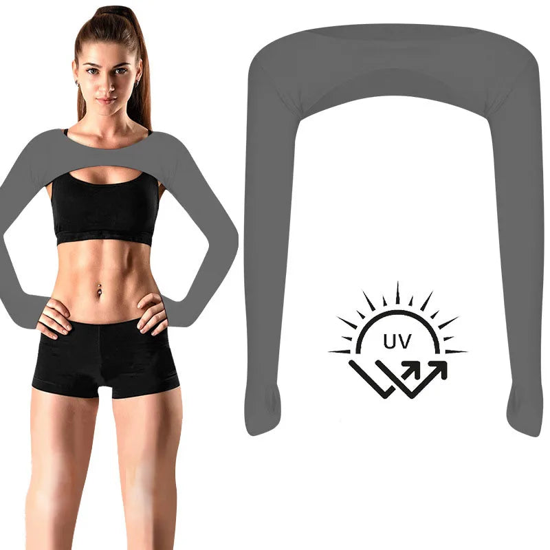 2025 Hot Cycling UV Arm Cover Sleeve Shawl Driving Cycling Cropped Cape Sports Gloves Outdoor Activities Running Fishing Sleeves