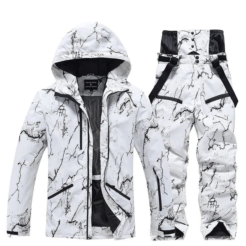 New Fashion, Men's and Women's, Ski Suit Sets, Waterproof, Snow Costume, Ski Jacket and Pant Set, Outdoor Clothing, Snowboarding