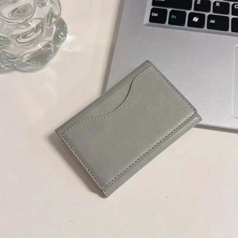 Strong Magnetic Folding Wallet Card Holder Leather Case for IPhone 17 16 Pro Max for MagSafe Stand Cover for Samsung