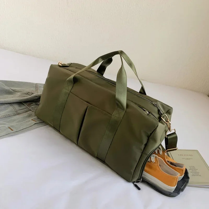 Training Yoga Sporttaschen Fitness Gym Taschen Nass Trocken Separate Gepäcktasche mit separatem Schuhfach Reisetasche Handtasche