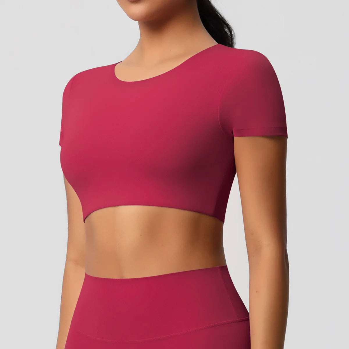 Yoga Suit Gym Sports Set Women Quick-Drying Fitness Set Female Tracksuit Running Workout Long Sleeve Sports Shirt Sportswear