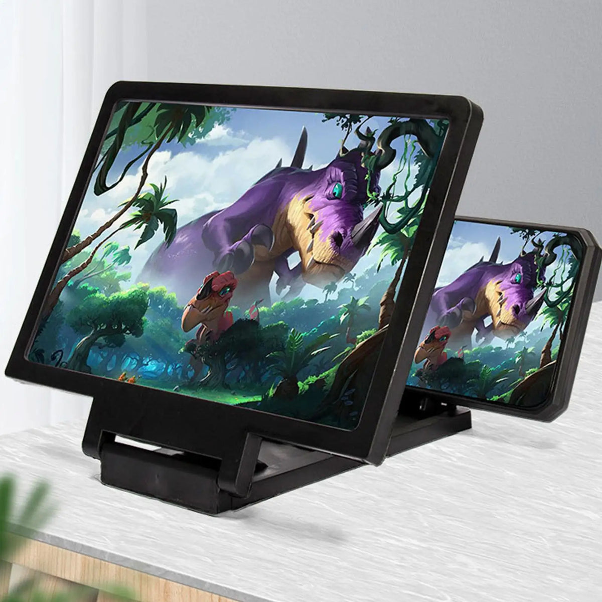 Portable Phone Screen Magnifier for Daily Reading Learning Movie Streaming Enlarged Screen Phone Stand Bracket Tool