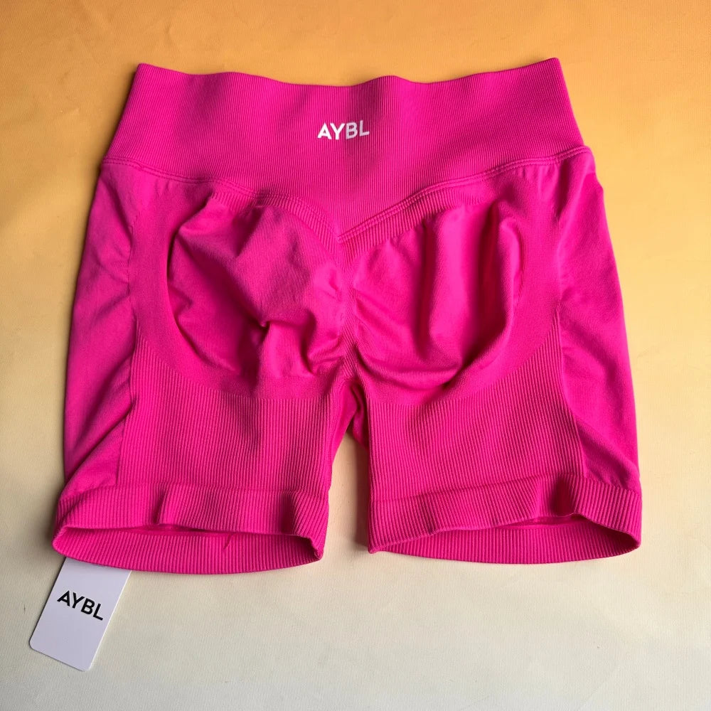 Brand Seamless Yoga Shorts — Butt-Lifting Fitness Shorts, Women's Stretchy Compression Shorts, Moisture-Wicking