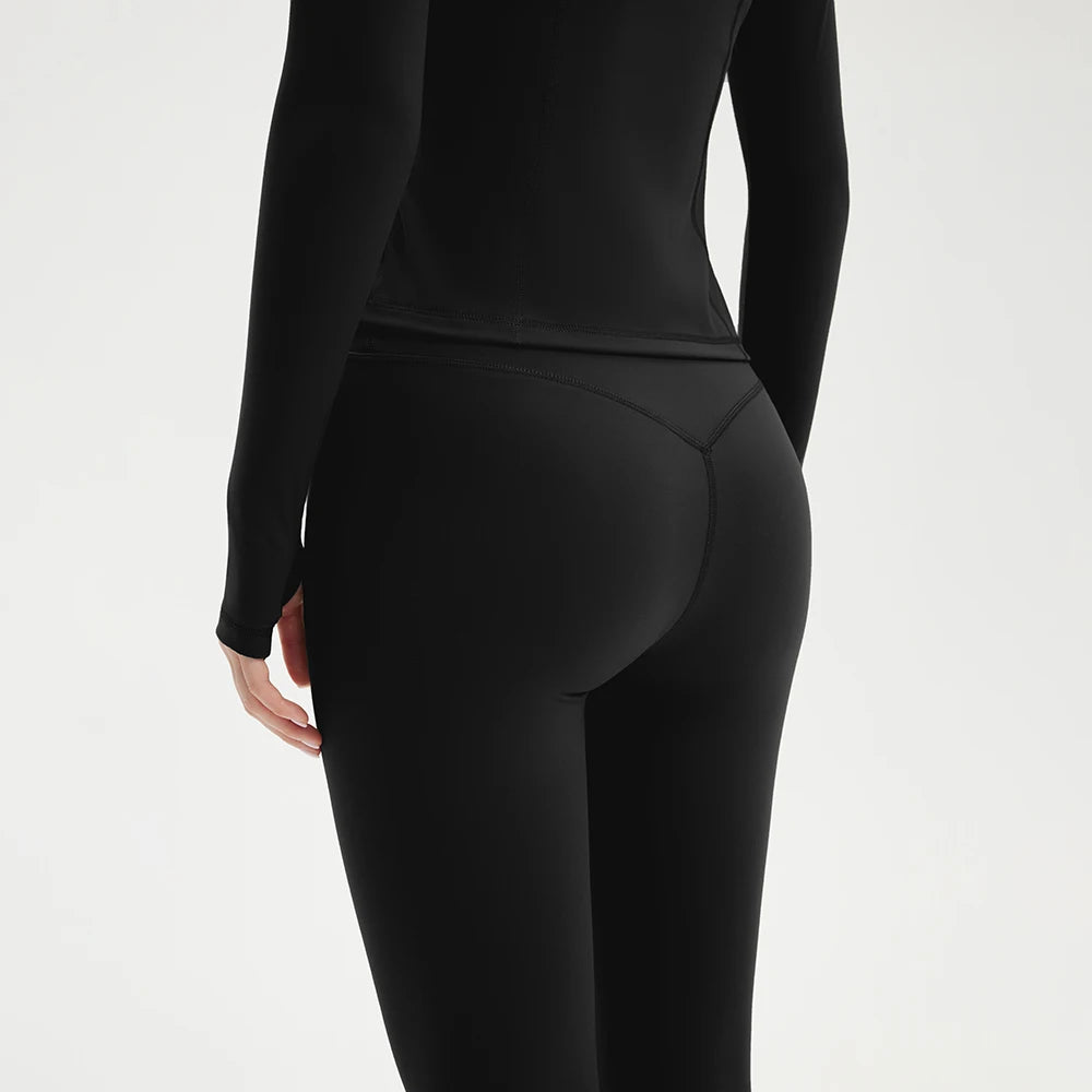 2 Pcs Yoga Clothes Women's Tracksuit Athletic Wear Long Sleeve Sports Top Leggings Suit  Fitness Suit Gym Workout Clothes Femme