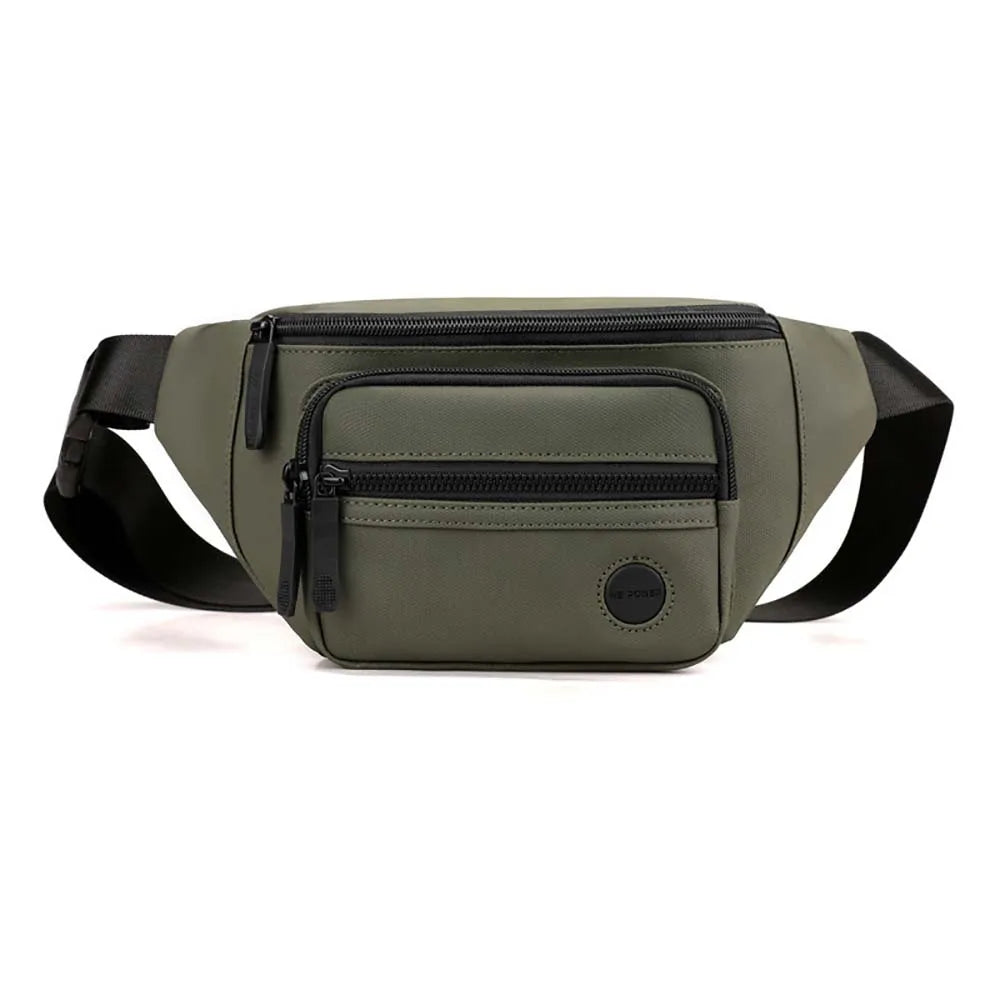 Men Waist Belt Bag Fanny Pack Multi-pocket Motorcycle Rider Outdoor Sports Climb Casual Nylon Male Sling Chest Bum Hip Bags
