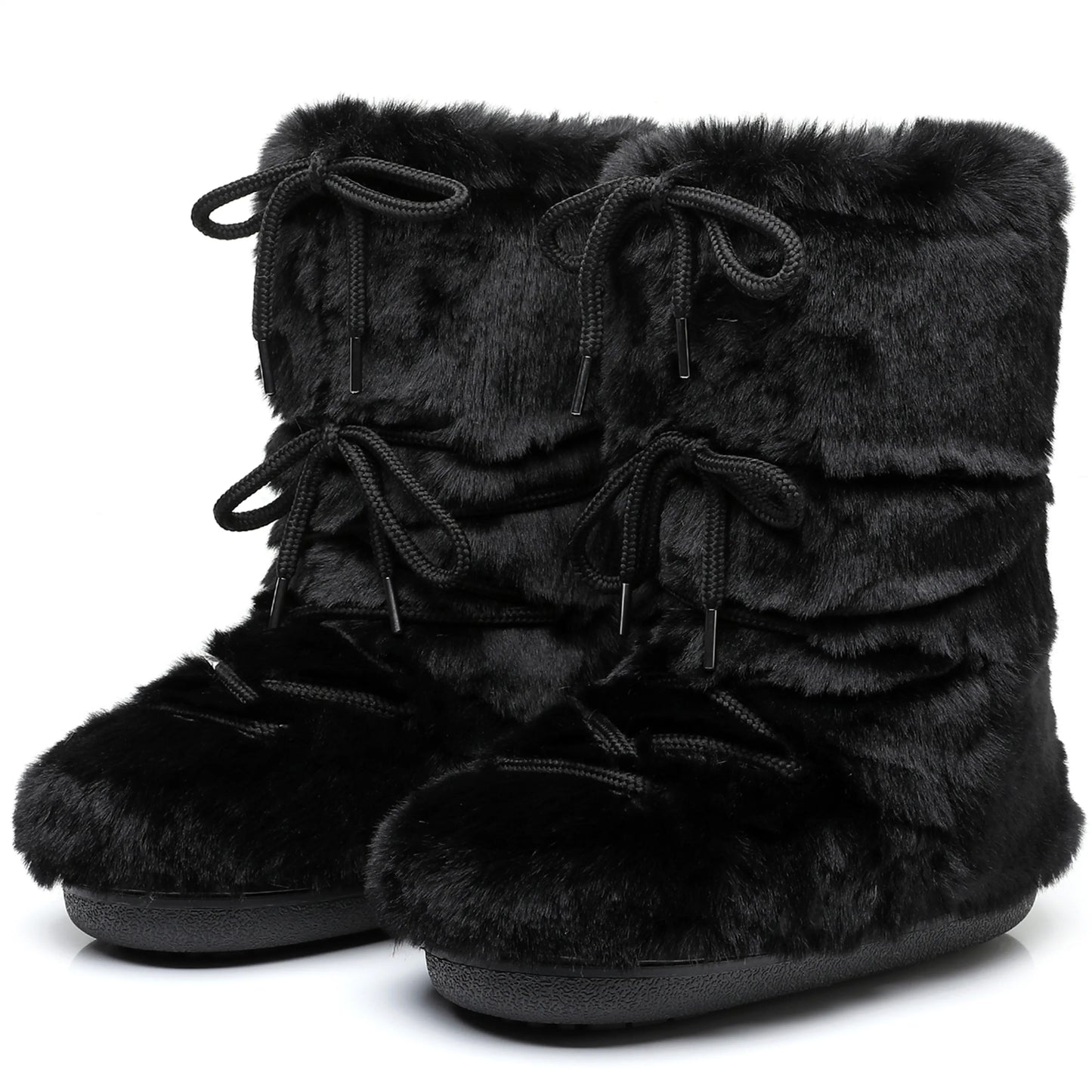 2025 Winter Lace-up Ankle Boots Women Snow Boots Brand Design Classic Platform Waterproof Non-slip Cotton Boots Woman Ski Boots