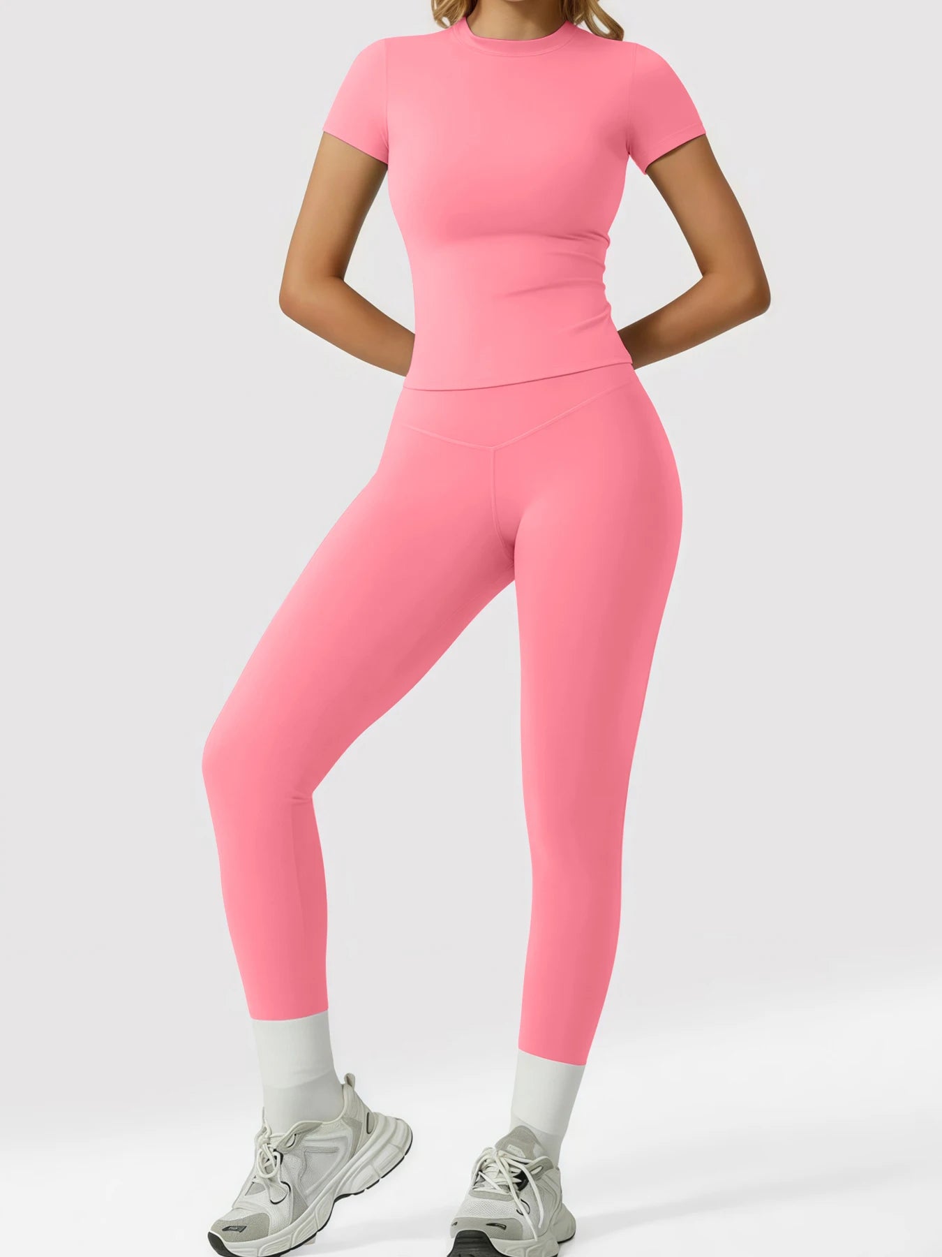 Women's Yoga Set, High-Quality Body-Fitting Quick-Dry Fitness Wear, Sport Yoga Two-Piece Set