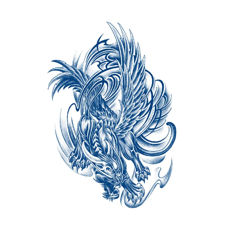 Juice Net Red Tattoo Sticker Lasts 7-15 Days Herbal Plant Semi Permanent Temporary Tattoos Sticker Size:180 * 110mm