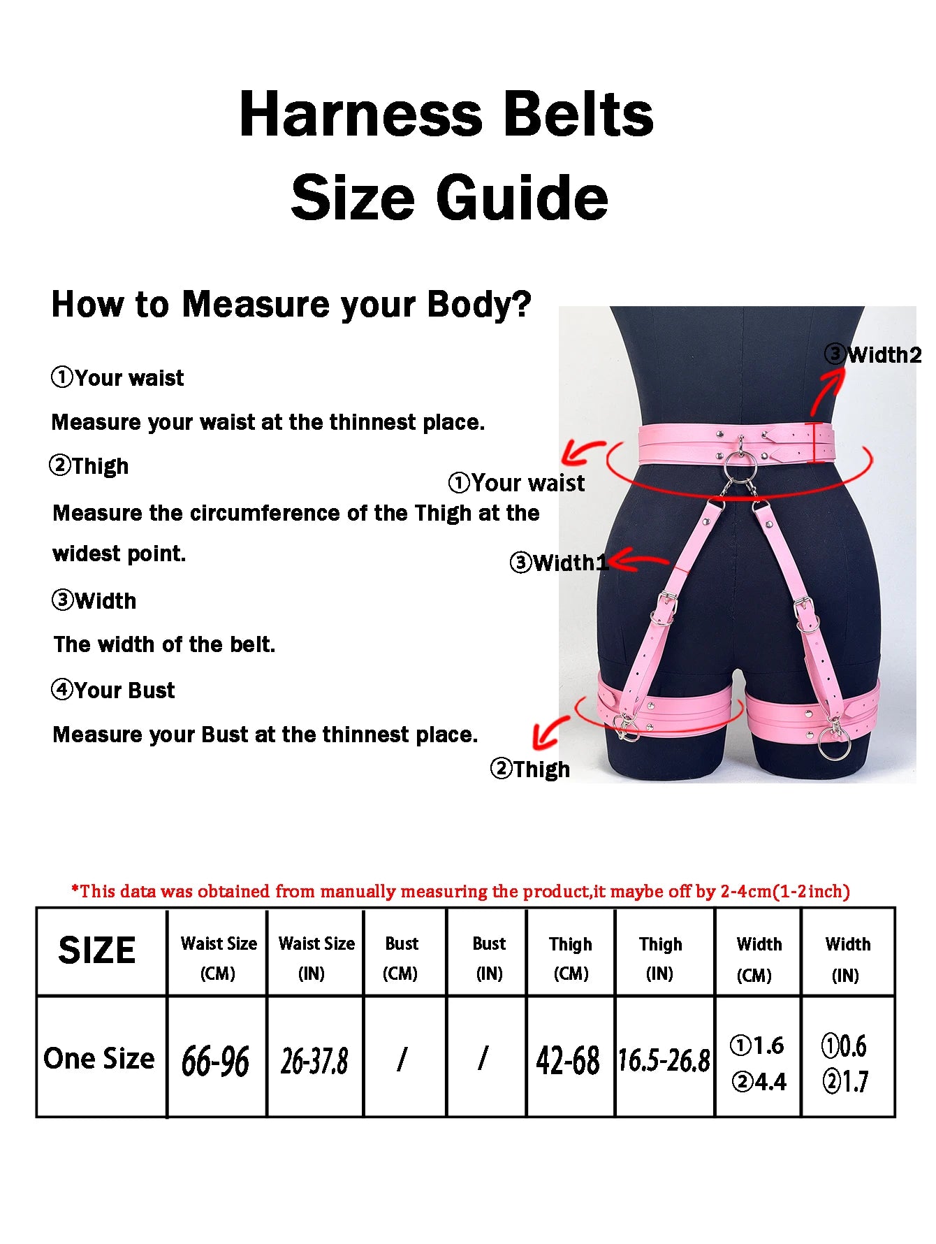 Women's Sexy Fashion PU Leather Gothic Y2K Harness Belt Leg Belt Punk Adjustable Vintage Thigh Strap for Daily Travel Wear