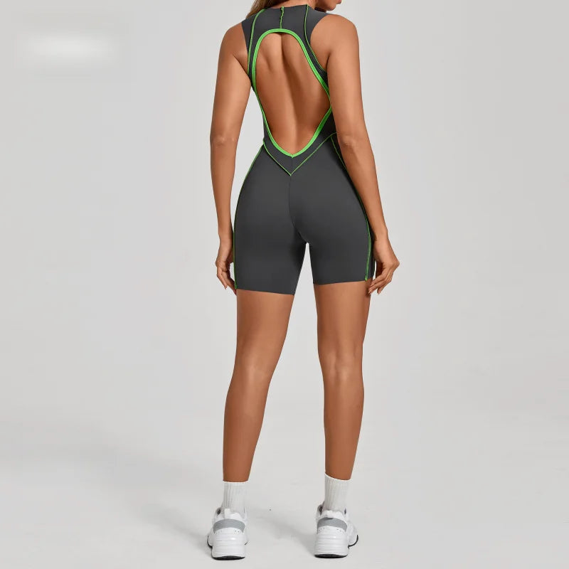Women's Workout Clothes Sexy Outfits Jumpsuit Compression Shirt Gym Workout Woman Bodysuit Women's Fitness Gym Female Clothing