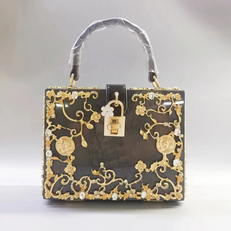 New Hardware Diamond Setting Women Bags Shoulder Crossbody Messenger Luxury Designer Handbags Suitcase Purse Makeup Evening Bags