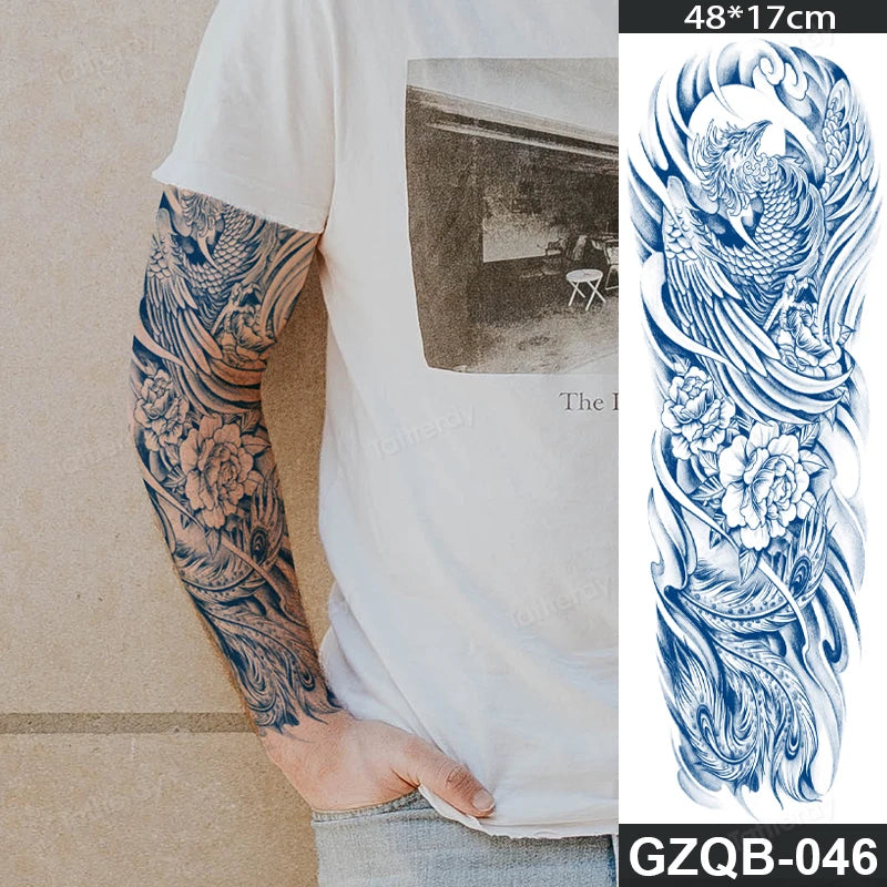 New Juice tattoo natural ink long lasting temporary tattoos full arm sleeve waterproof body art painting large tattoo sticker
