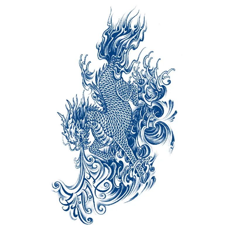 Juice Net Red Tattoo Sticker Lasts 7-15 Days Herbal Plant Semi Permanent Temporary Tattoos Sticker Size:180 * 110mm